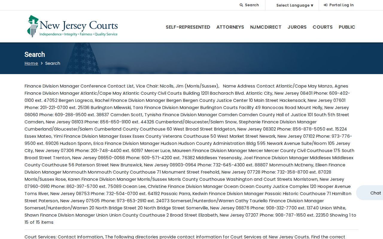 Monroe Township residents directory New Jersey Courts case search